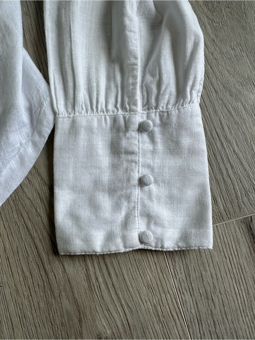 Free People Paula Boho Lace Trim V-Neck Blouse - White Size M READ Description - Picture 4 of 12
